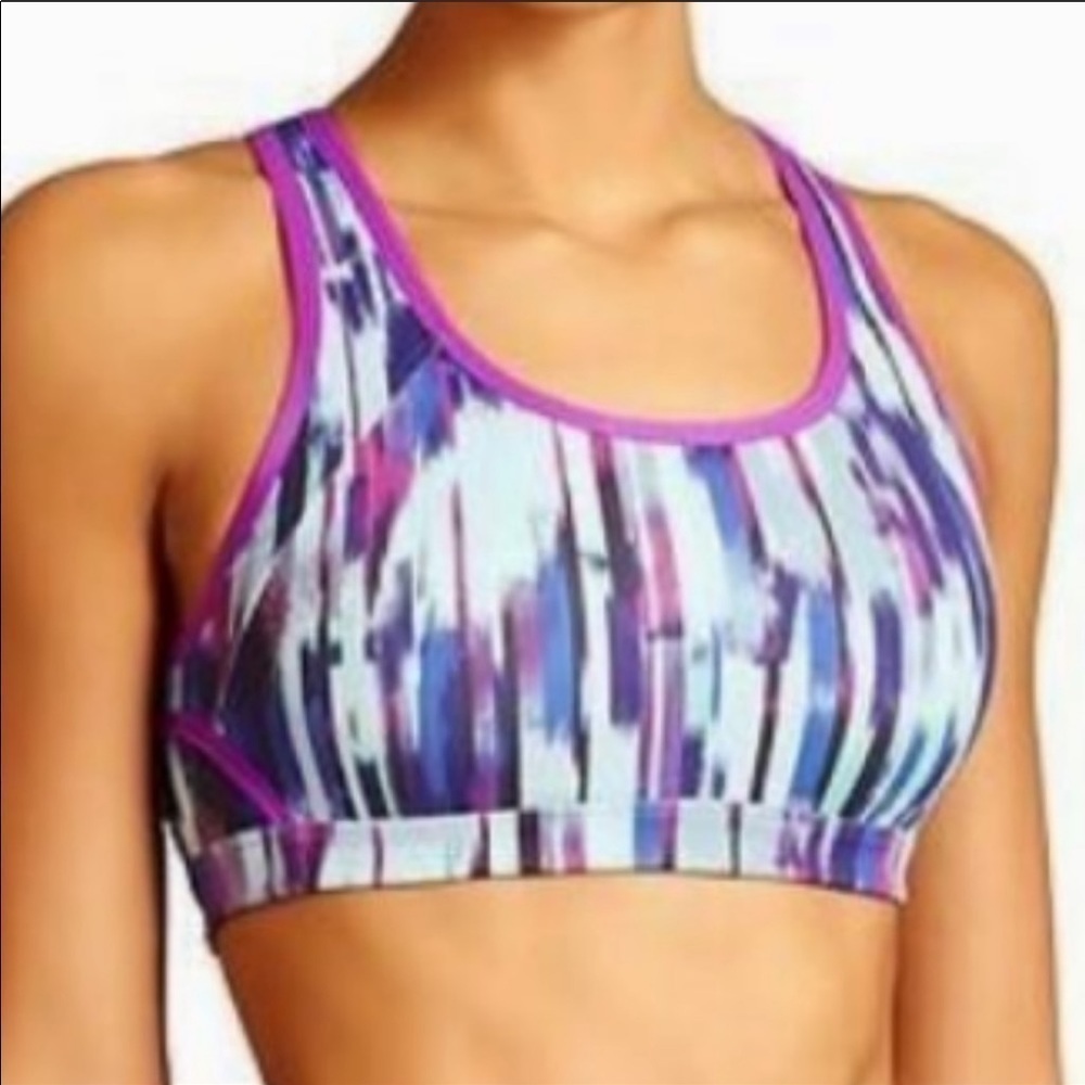 Athleta Double Dare Hail Storm Sports Bra XXS
